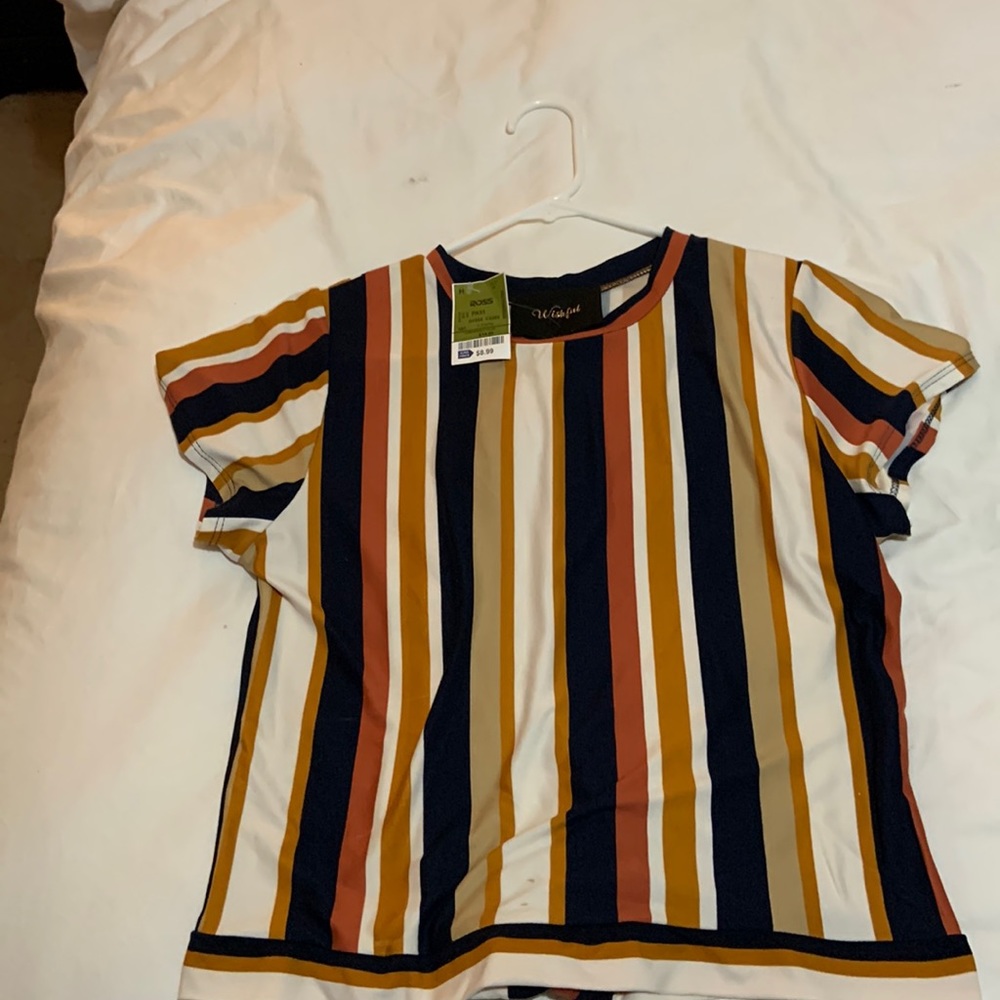 Wishful Short Sleeve Stripped Shirt